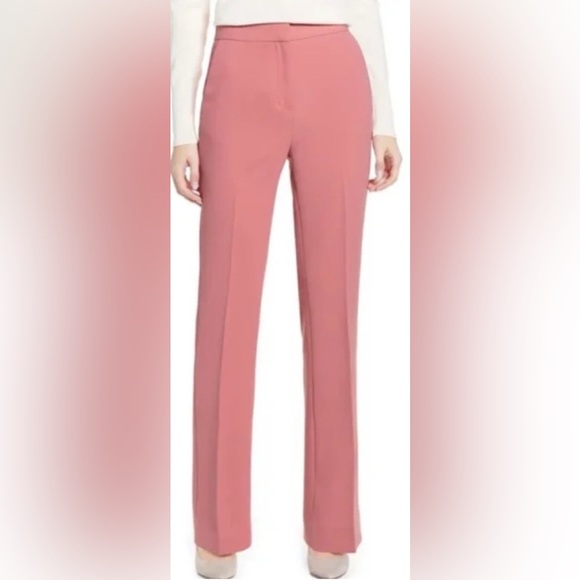 RACHEL PARCELL Pink high waisted dress PANTS TROUSERS
